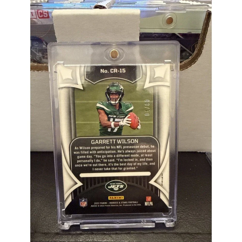 2022 Rookies and Stars Crusade Red Silver  Garrett Wilson Rookie /80 Jets 🔥💥🔥